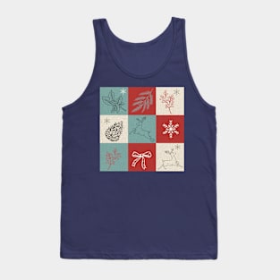 Deer Christmas Patterns | Christmas Ornament Gift Ideas Tank Top